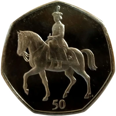 50 Pence - Elizabeth II Trooping the Colour back