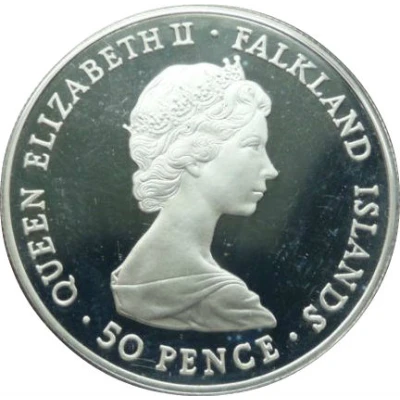 50 Pence - Elizabeth II Wedding of Prince Charles and Lady Diana Spencer front