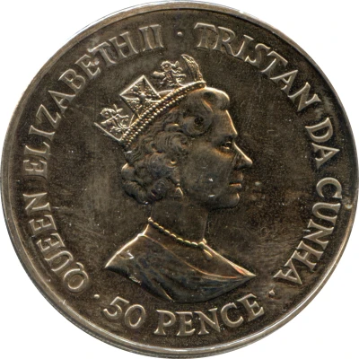 50 Pence - Elizabeth II Winston Churchill front