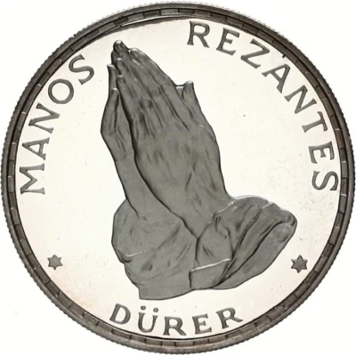 50 Pesetas Guineanas Dürer's Praying Hands back