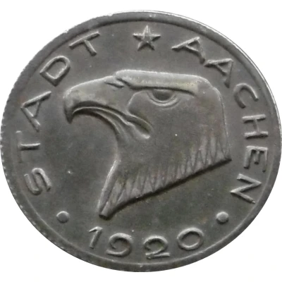 50 Pfennigs - Aachen front