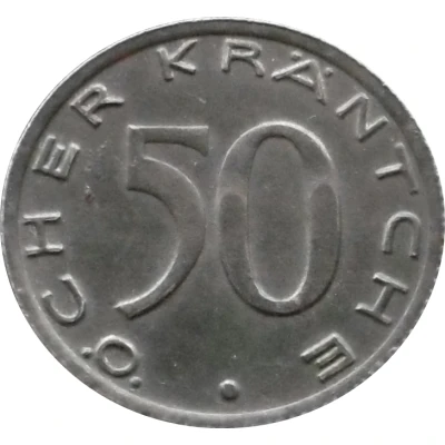 50 Pfennigs - Aachen back