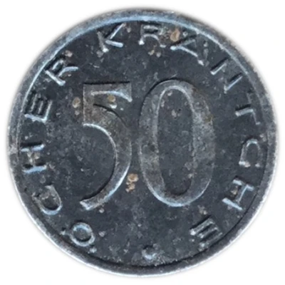 50 Pfennigs - Aachen back