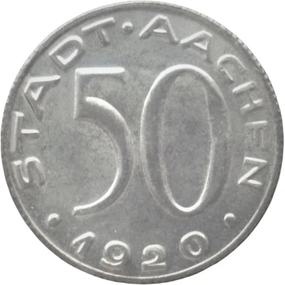 50 Pfennigs - Aachen front