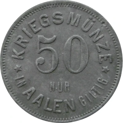 50 Pfennigs - Aalen back