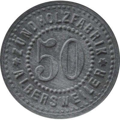 50 Pfennigs - Albersweiler (Zündholzfabrik) ND front