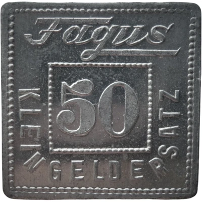 50 Pfennigs - Alfeld (Fagus G.M.B.H.) ND back