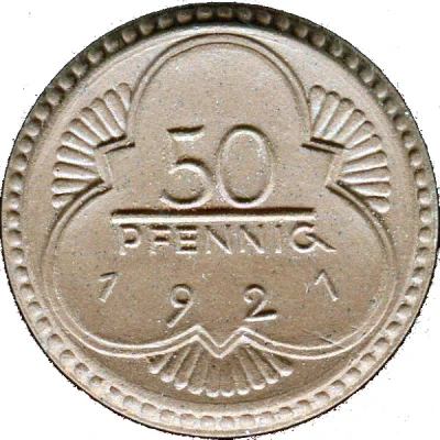 50 Pfennigs - Altenburg back