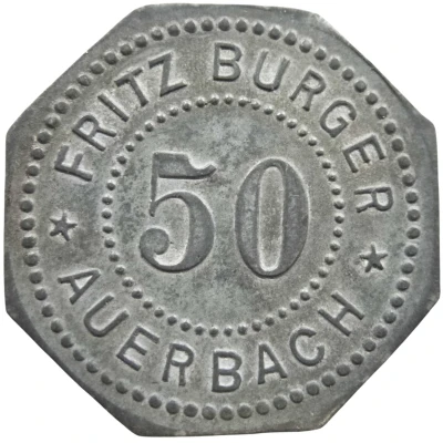 50 Pfennigs - Auerbach (Fritz Burger) ND front