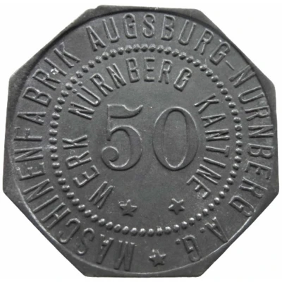 50 Pfennigs - Augsburg (Maschinenfabrik Augsburg-Nürnberg) ND front