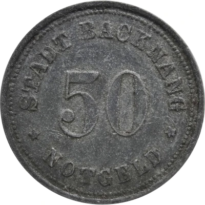 50 Pfennigs - Backnang front