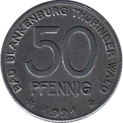 50 Pfennigs - Bad Blankenburg front