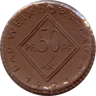 50 Pfennigs - Bad Weixdorf-Lausa front