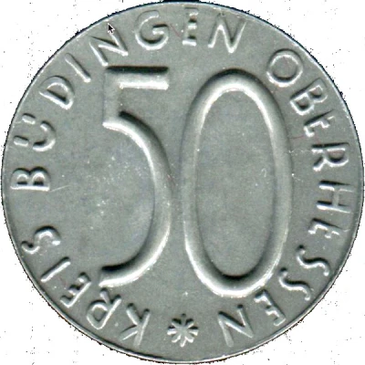 50 Pfennigs - Büdingen ND front