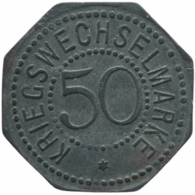 50 Pfennigs - Bergedorf back