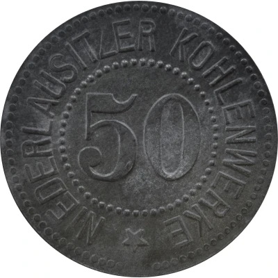 50 Pfennigs - Berlin (Niederlausitzer Kohlenwerke) ND front