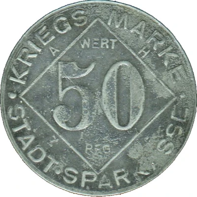 50 Pfennigs - Bielefeld Stadtsparkasse back