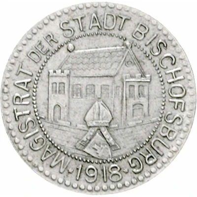 50 Pfennigs - Bischofsburg front