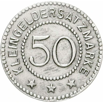 50 Pfennigs - Bischofsburg back