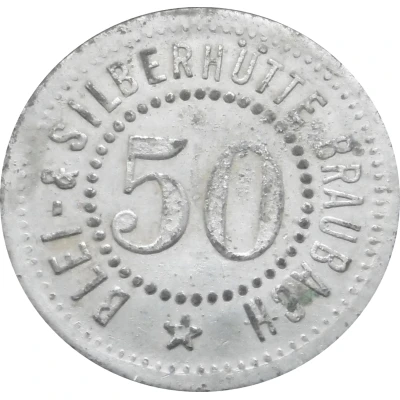 50 Pfennigs - Braubach (Blei- and Silberhütte) ND front