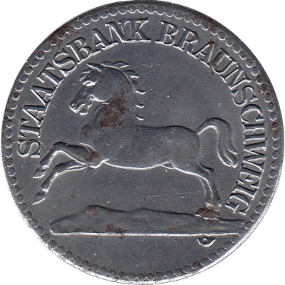 50 Pfennigs - Braunschweig Staatsbank front