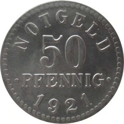 50 Pfennigs - Braunschweig Staatsbank back