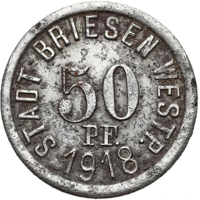 50 Pfennigs - Briesen front