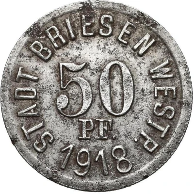 50 Pfennigs - Briesen back