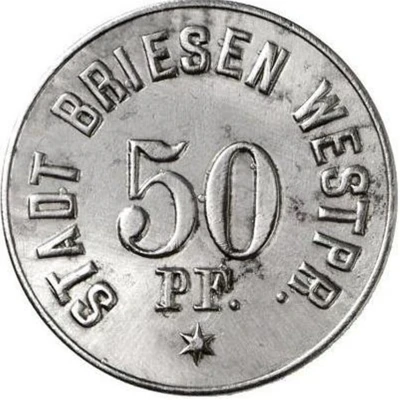 50 Pfennigs - Briesen ND front