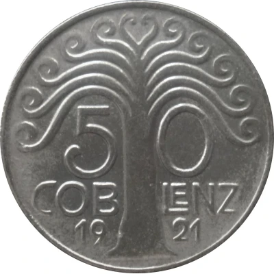 50 Pfennigs - Coblenz front