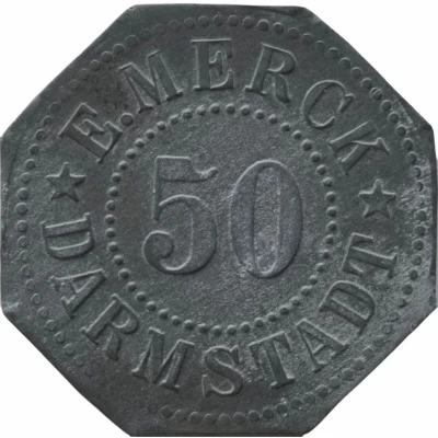 50 Pfennigs - Darmstadt (E. Merck) ND front