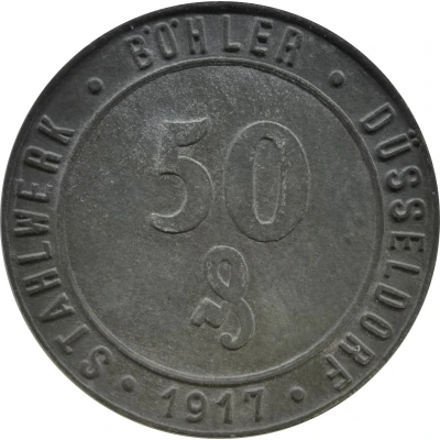 50 Pfennigs - Düsseldorf Stahlwerk Böhler front