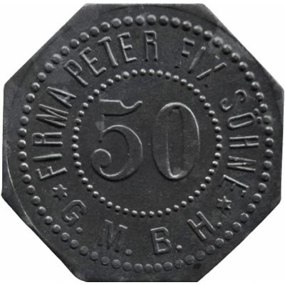 50 Pfennigs - Duisburg (Firma Peter Fix Söhne G.m.b.H) ND front