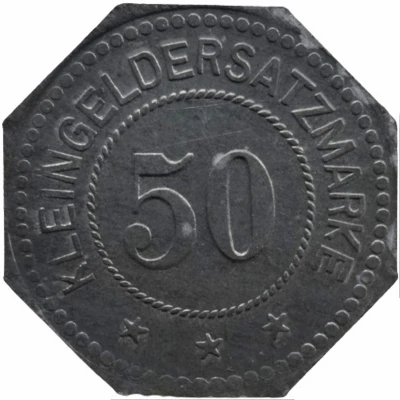 50 Pfennigs - Duisburg (Firma Peter Fix Söhne G.m.b.H) ND back