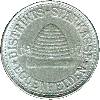 50 Pfennigs - Eggenfelden Distriktssparkasse front