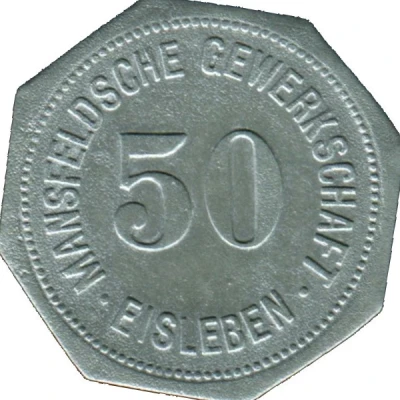 50 Pfennigs - Eisleben Mansfeldsche Gewerkschaft front