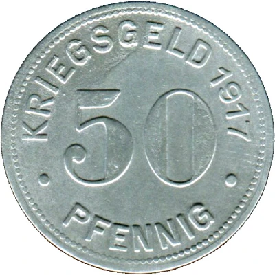 50 Pfennigs - Essen back