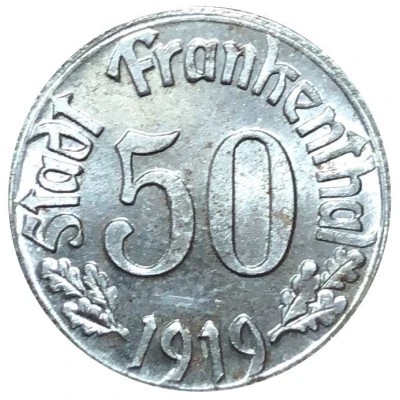 50 Pfennigs - Frankenthal front