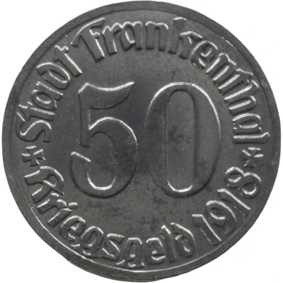 50 Pfennigs - Frankenthal front