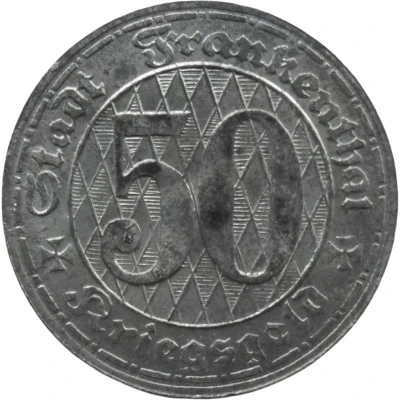 50 Pfennigs - Frankenthal front