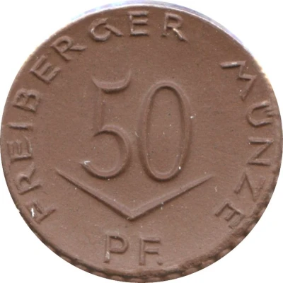 50 Pfennigs - Freiberg front