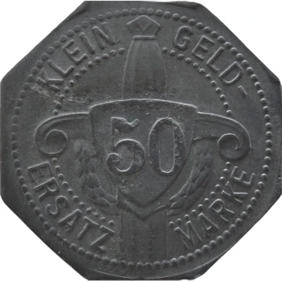 50 Pfennigs - Freising-München (Anton Schlüter) ND back