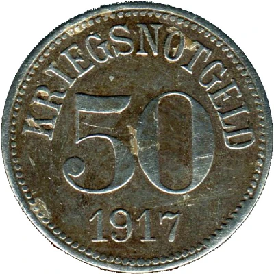 50 Pfennigs - Fürth in Bayern back