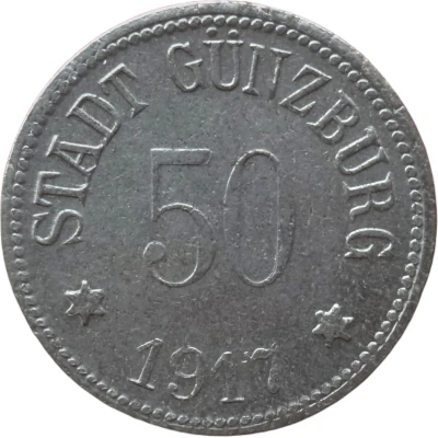 50 Pfennigs - Günzburg front