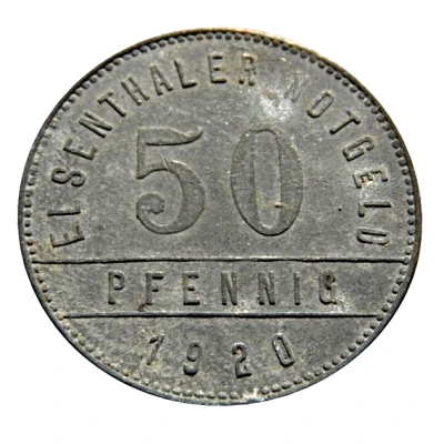 50 Pfennigs - Grafenau Papierfabrik Elsenthal back