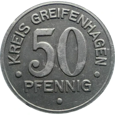 50 Pfennigs - Greifenhagen ND front