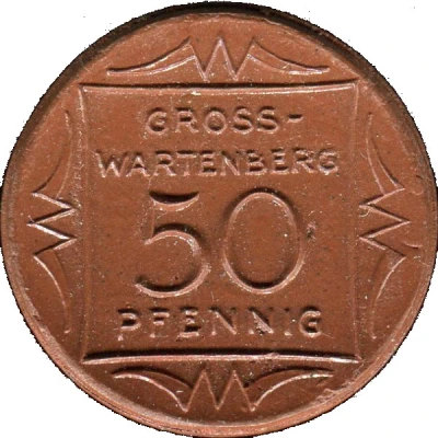 50 Pfennigs - Gross-Wartenberg front