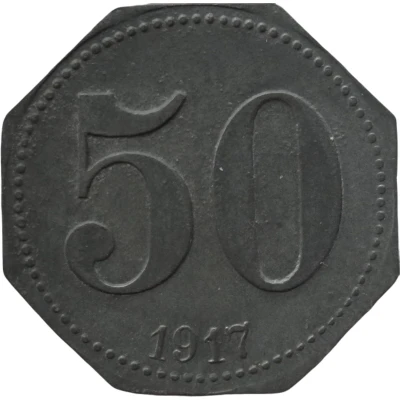 50 Pfennigs - Guben back