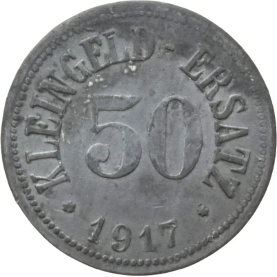 50 Pfennigs - Gunzenhausen back