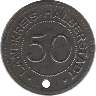 50 Pfennigs - Halberstadt ND front